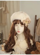 Hoshibako Works Bow Plush Beret(Pre-Made/8 Colours)